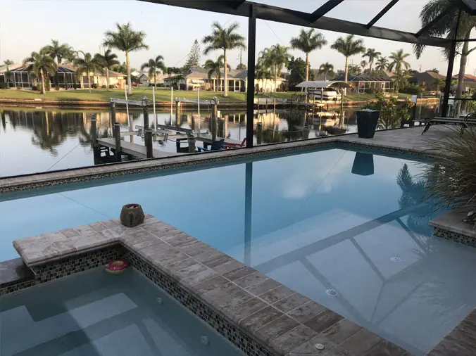 Indoor private swimming pool in Florida